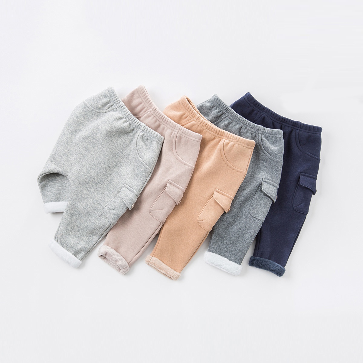 【清仓】66-130码戴家儿童裤子男女童宝宝秋冬哈伦裤加绒保暖长裤