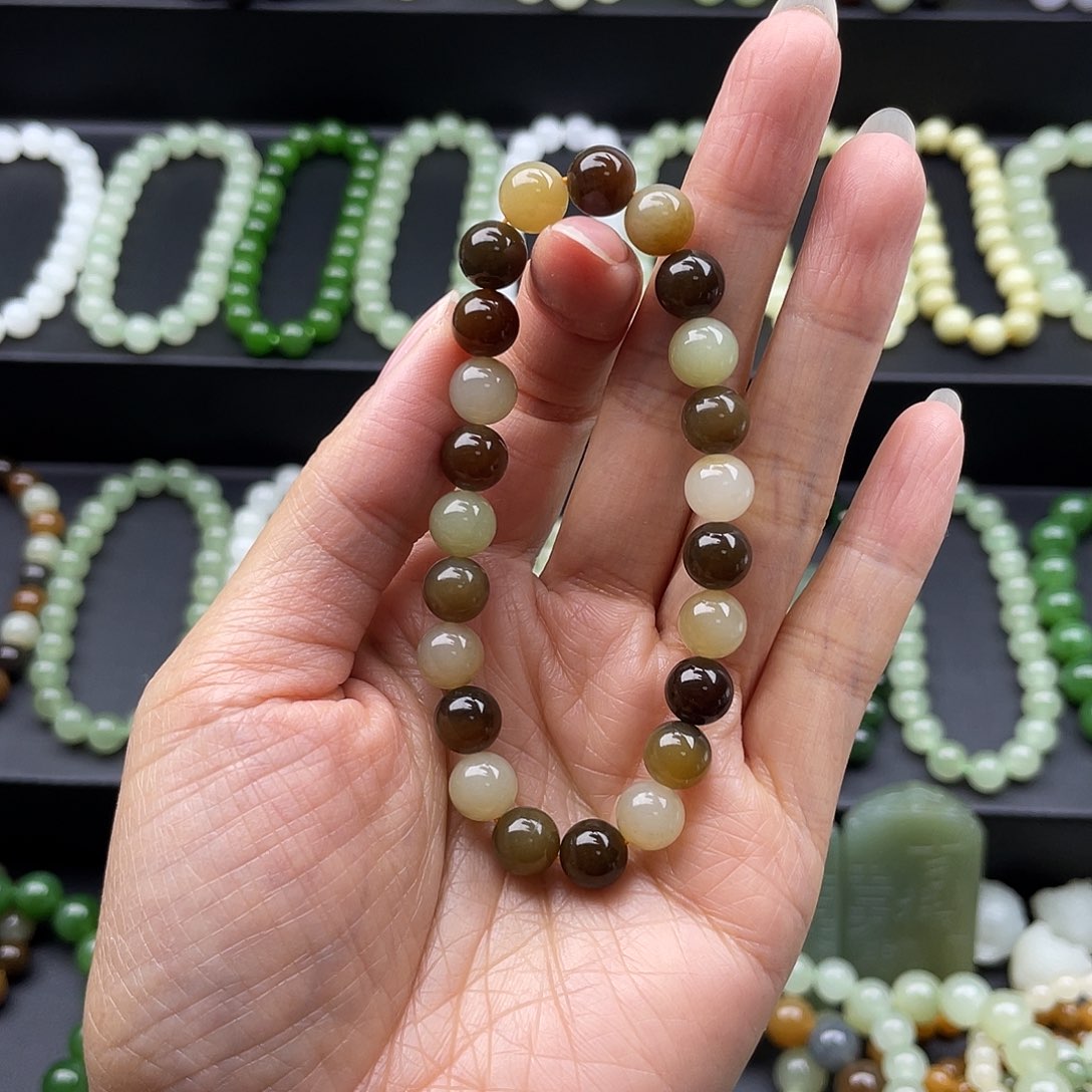 和田玉未镶嵌手链