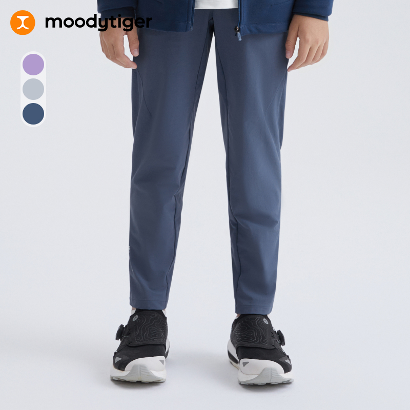 moodytiger儿童裤子25新款秋季舒适防风长裤耐磨户外运动裤【H】