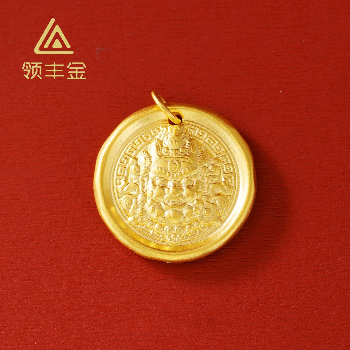 领丰金 5G黄金黄财神吊坠 黄金按克卖 ZJD047原料金条#ZJ