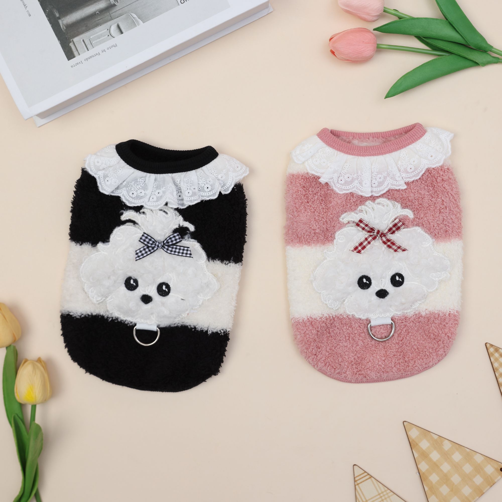 新款狗狗衣服秋冬款可爱猫咪衣服保暖棉背心小狗衣服比熊泰迪博美