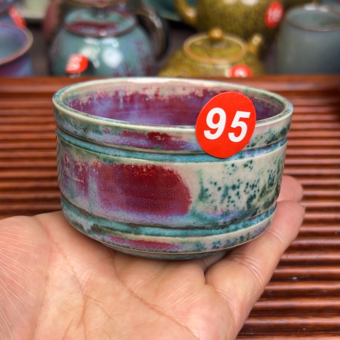 手工制作钧窑茶器