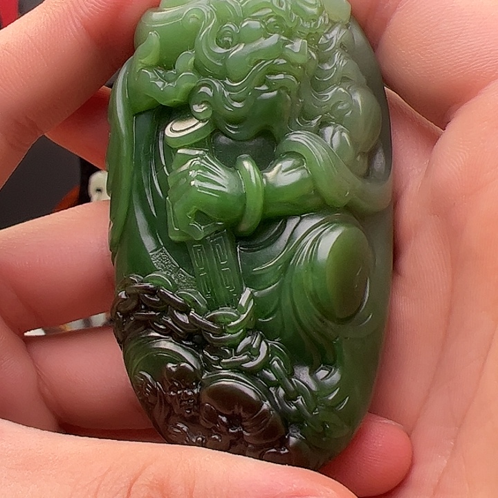 和田玉未镶嵌挂件