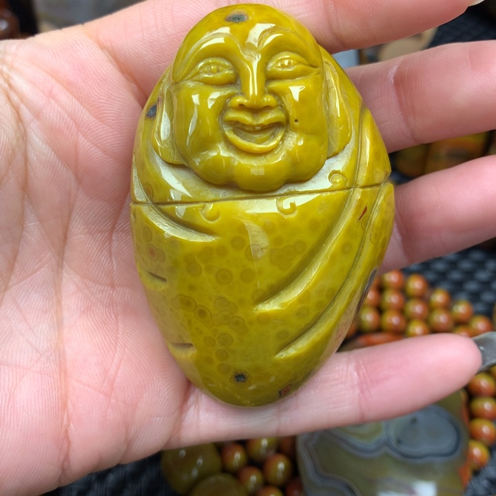 未镶嵌手把件玛瑙/玉髓冒**鼎