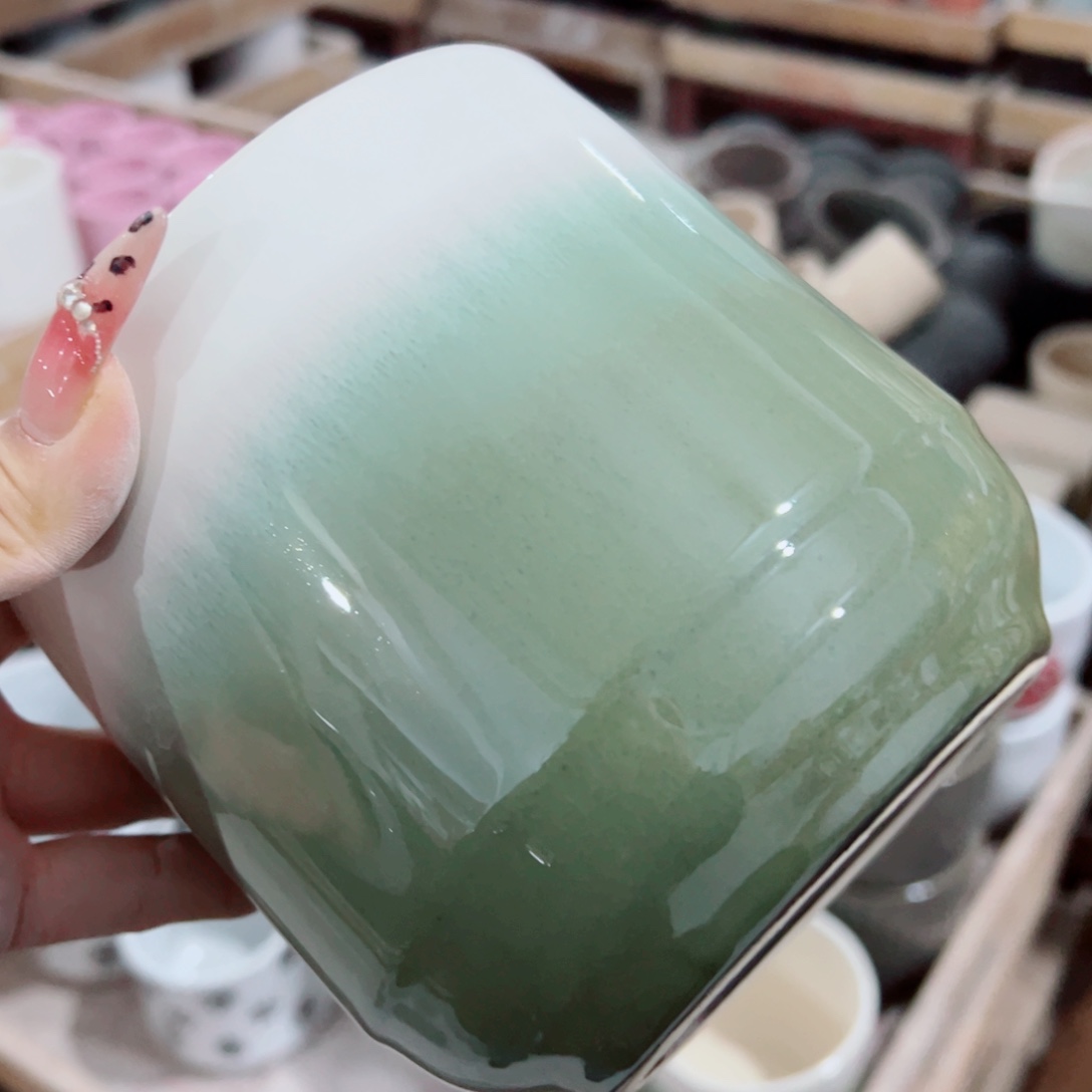 有孔，陶瓷花盆满10米包邮发货