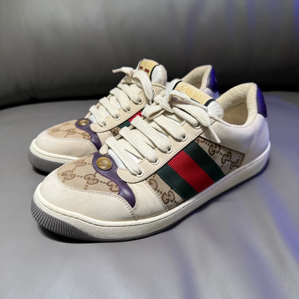 99新 GUCCI/古驰 42.5码/99新/gucci脏脏鞋/乌木色