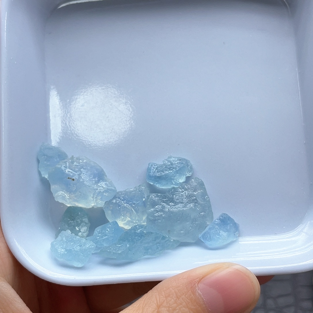 水晶珠宝半成品未镶嵌34海蓝宝碎石