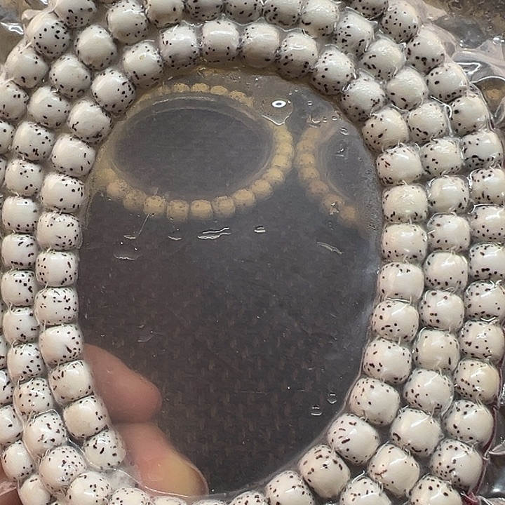 手串星月菩提海南原生态8/9原白河豚