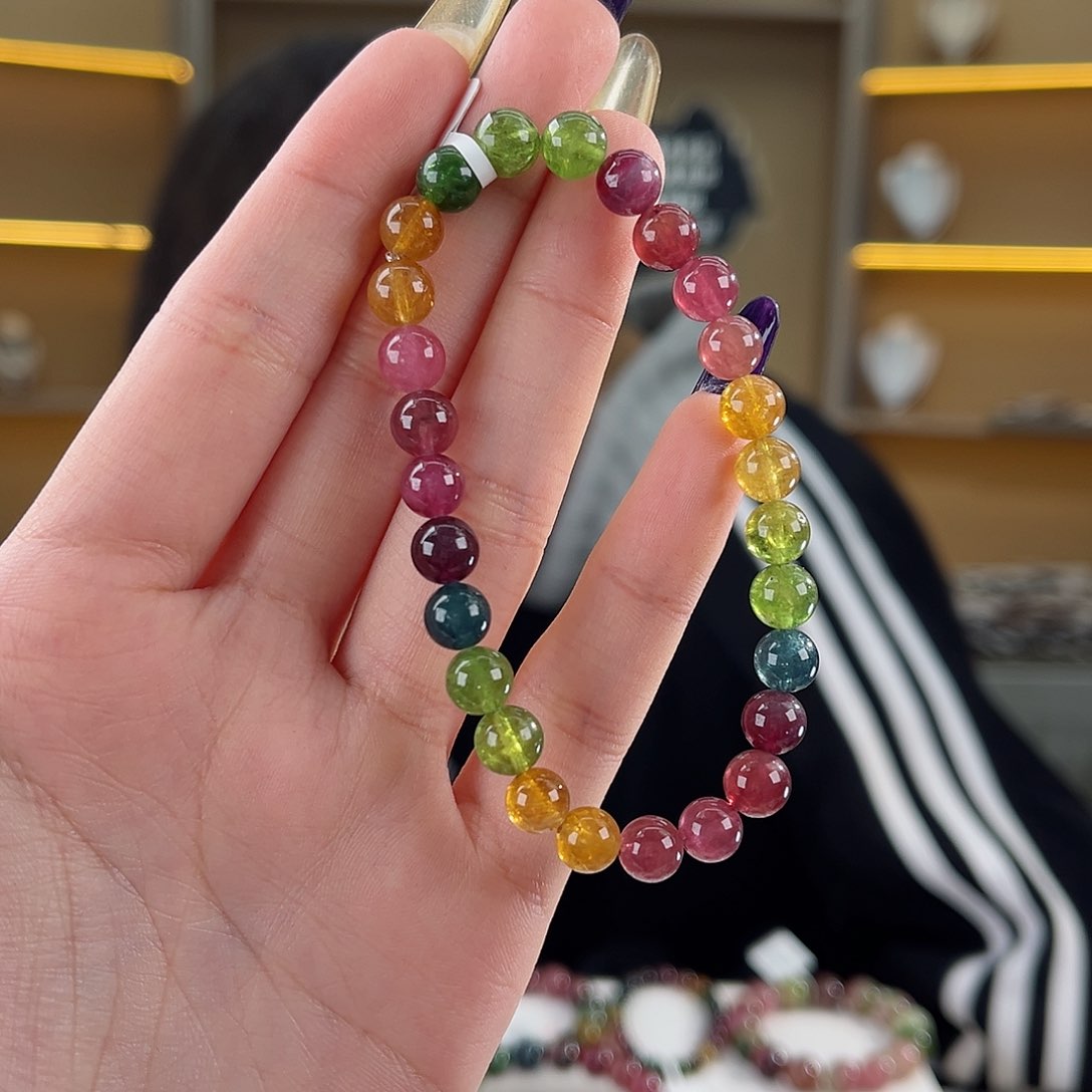 碧玺碧玺7mm（多样性发一件未镶嵌张*悦