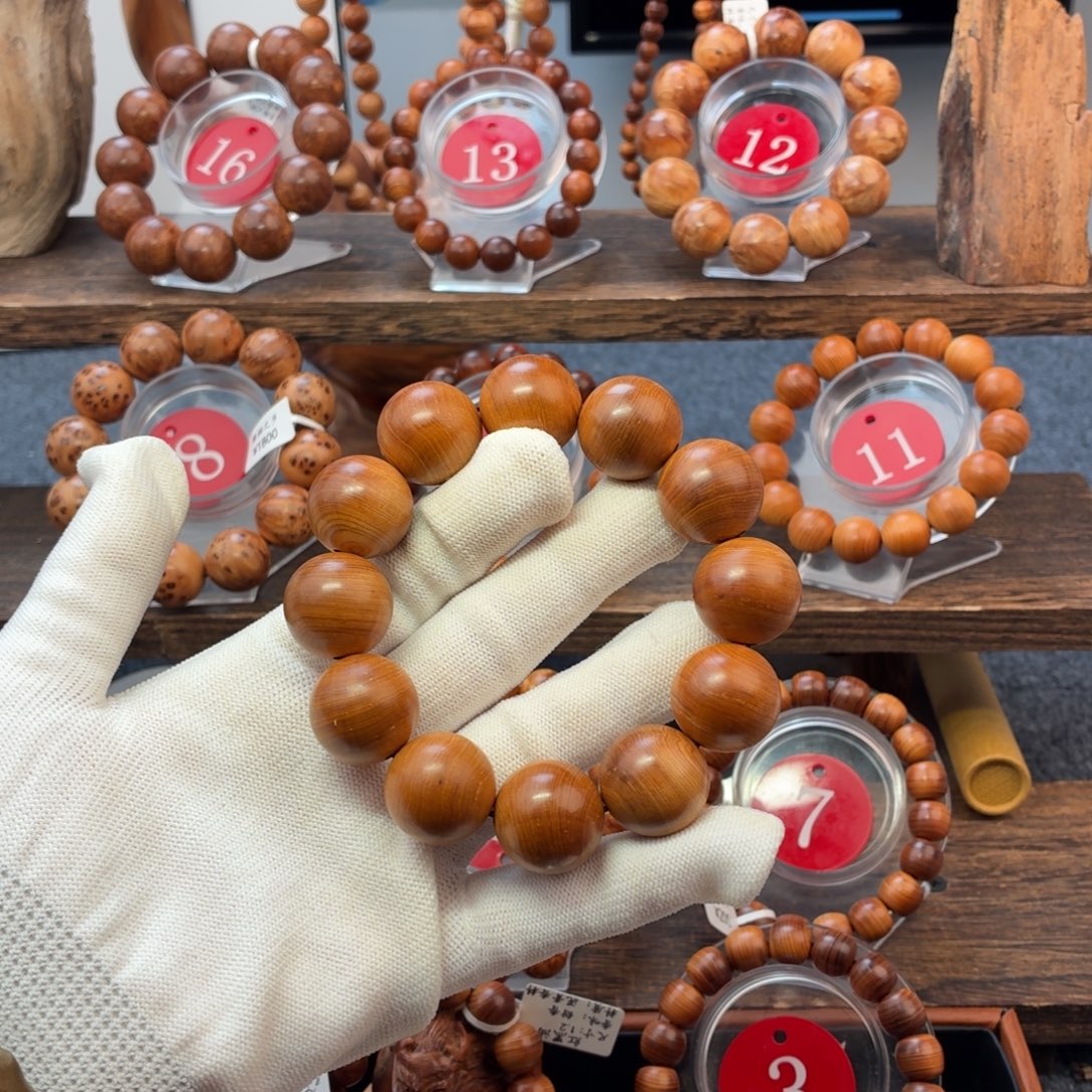 手串/手链柏木（崖柏）20红油牛毛纹泥膏香料