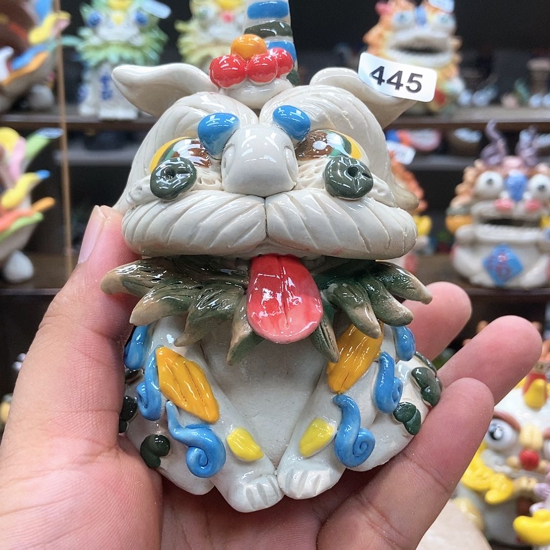 摆件直播间手工抽象陶瓷摆件445