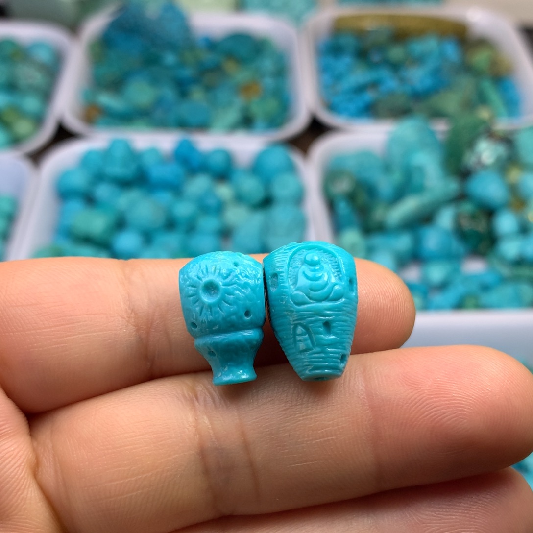 绿松石未镶嵌吊坠(不含链)