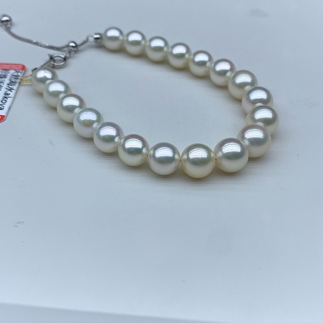 海水珍珠手绳银S925镶嵌