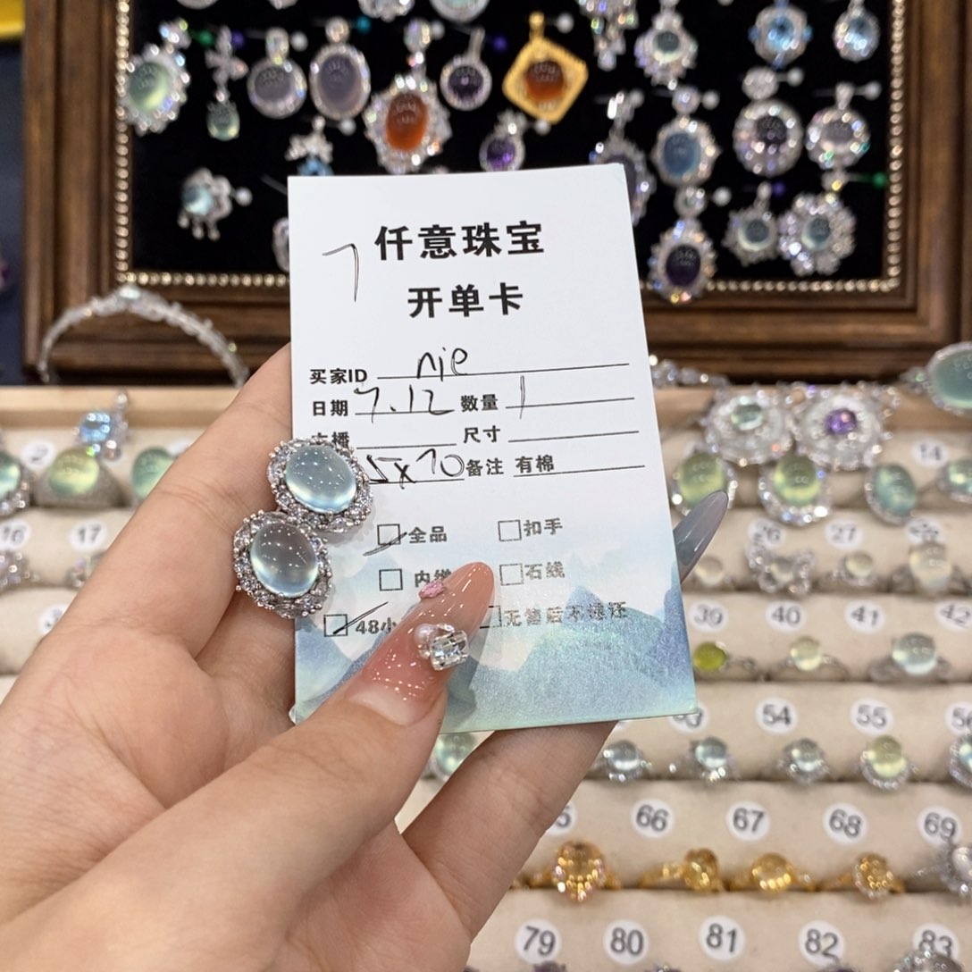 蛇纹石玉银S925镶嵌颈饰n*e