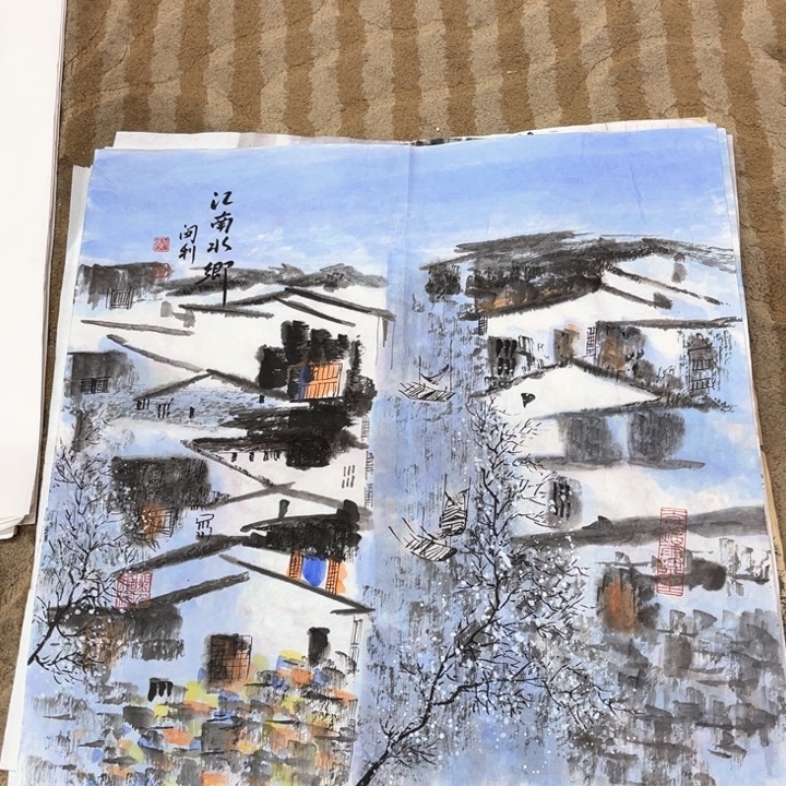 国画花鸟的翅膀和翅膀都是40.40