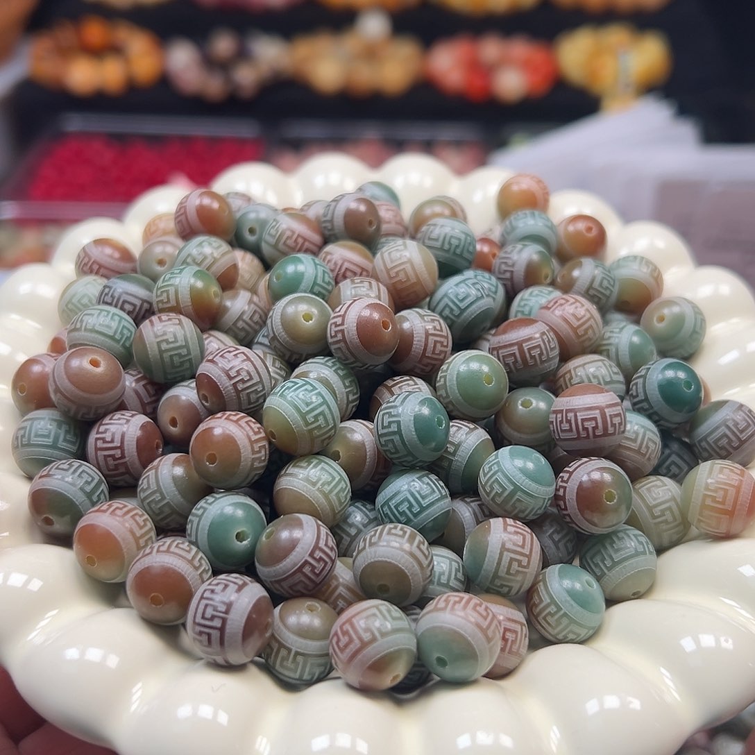 手串菩提根/象牙果卡12敦煌回纹500颗