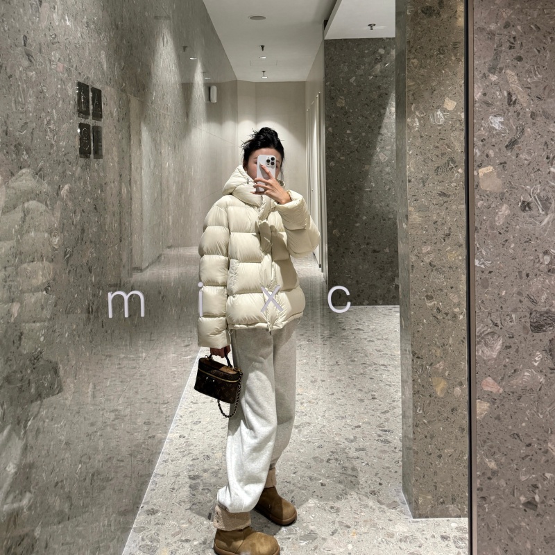 【95安心绒】新国标95白鸭绒泡芙羽绒服女款冬季连帽百搭新款 