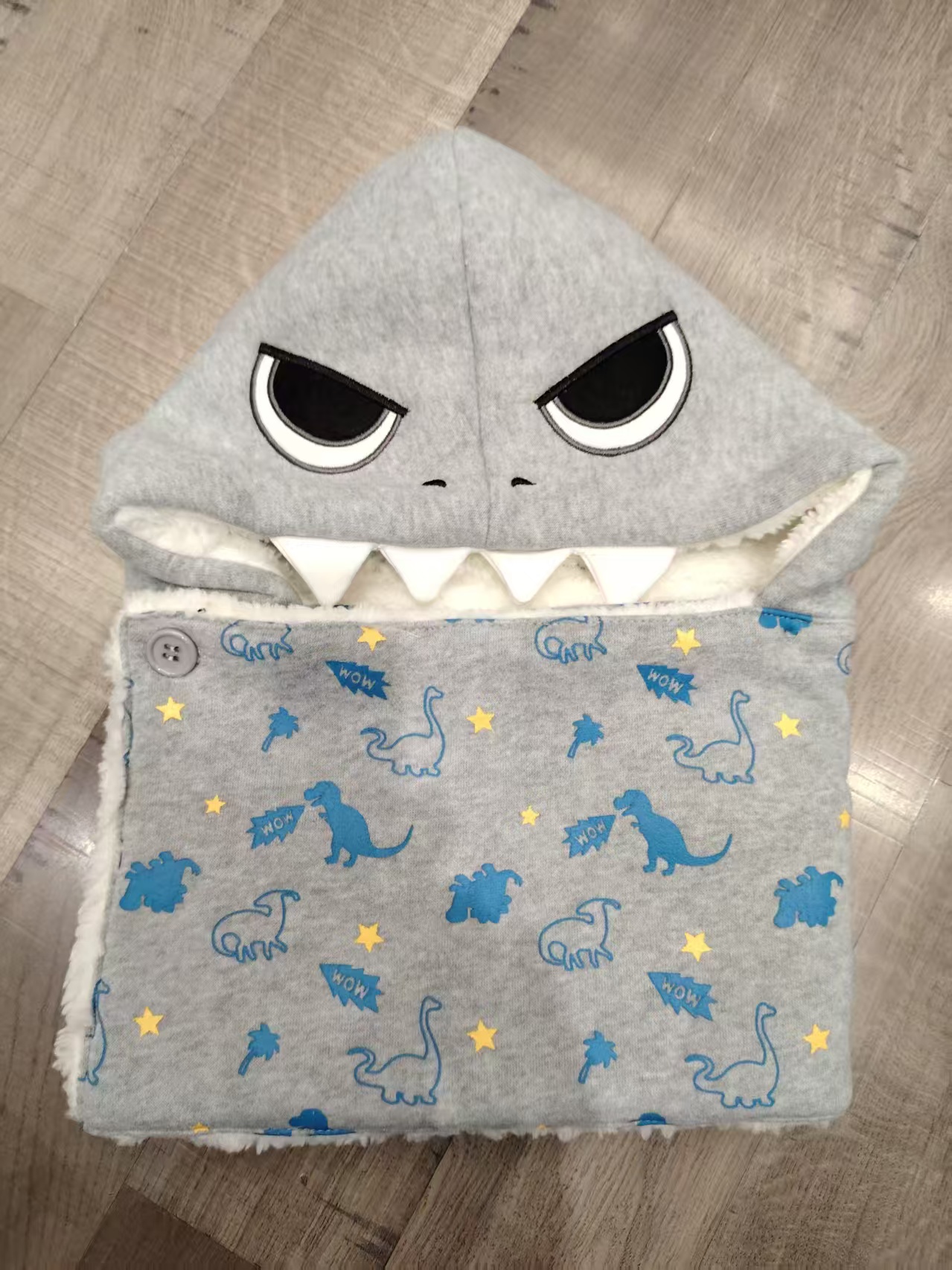 儿童秋冬加绒一体 保暖帽子