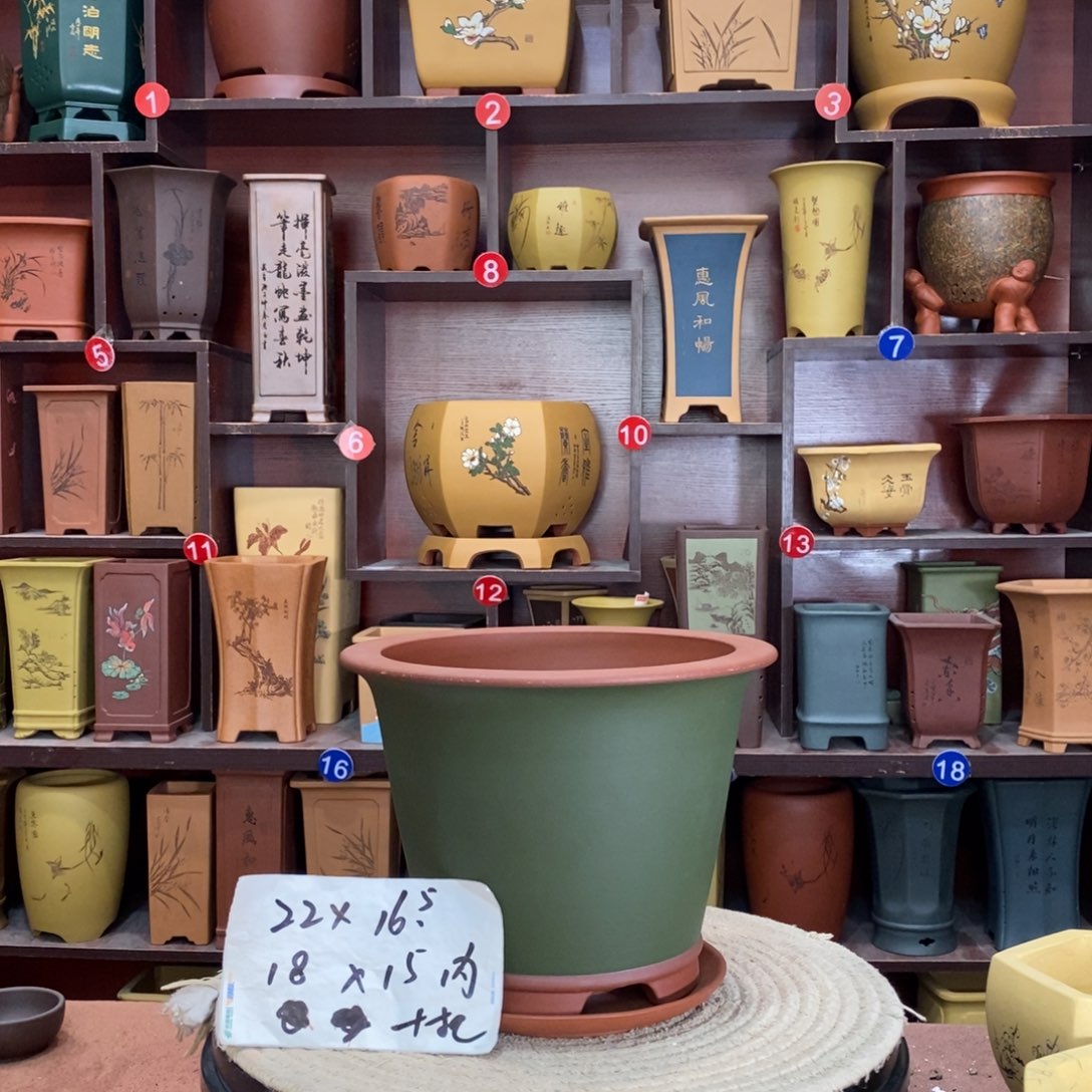 紫砂艺术紫砂花盆