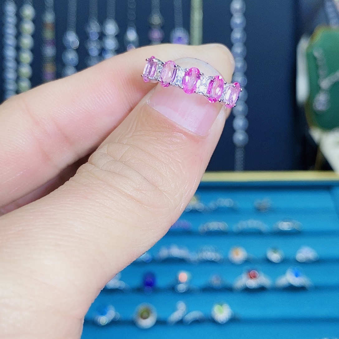 紫晶珠宝半成品银S925镶嵌