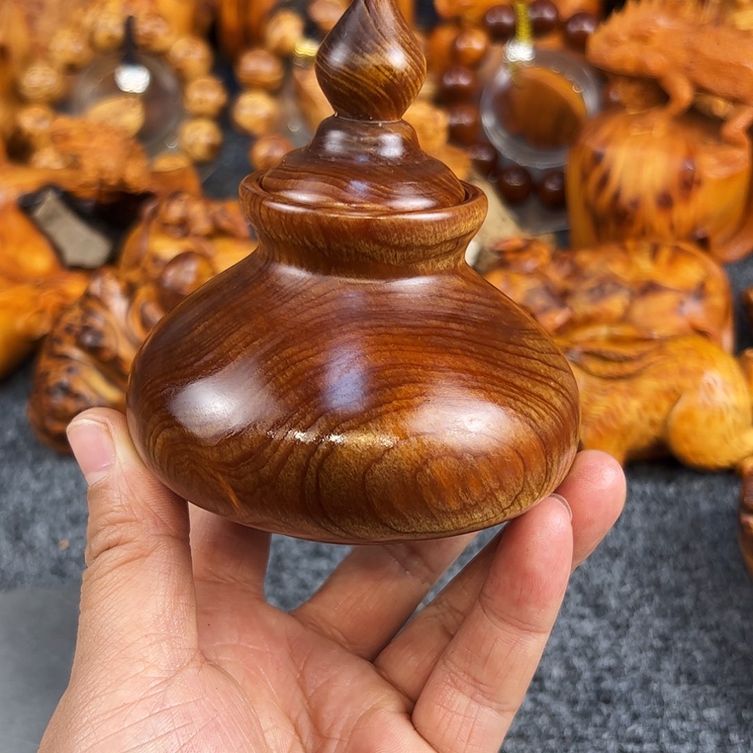 柏木太行崖柏黑油油疙瘩罐子