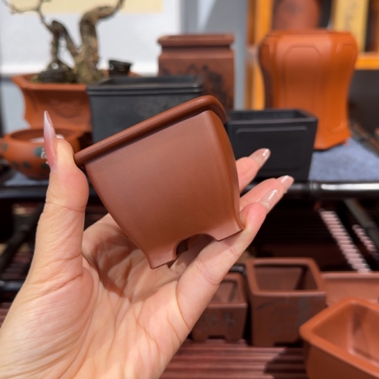 男***g紫砂花盆全手工制作