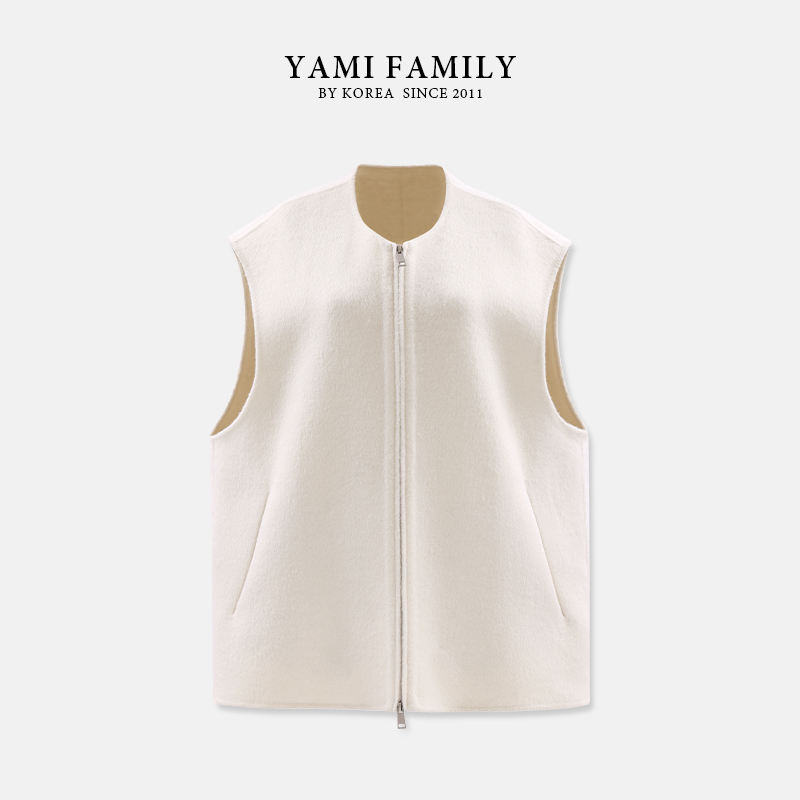 YM 503 运动针织舒适时尚休闲双面保暖秋冬百搭羊毛大衣简约纯色