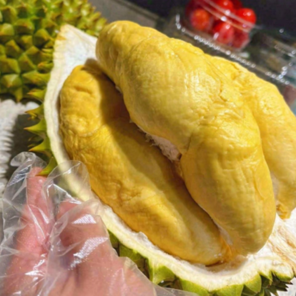 树上熟空运金饶鲜榴莲同城送到货上门kg核小金枕