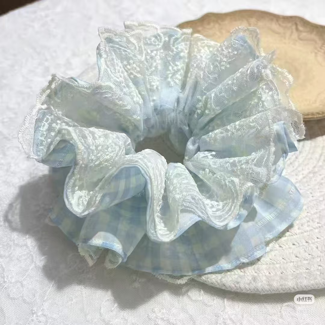 原创设计皮筋发绳气质日韩发圈法式欧美风头饰