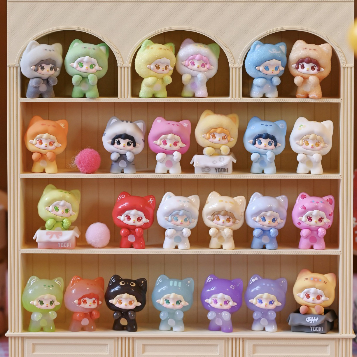 正版Yooki-痒痒二代有喵出没萌粒潮玩摆件可爱盲盒