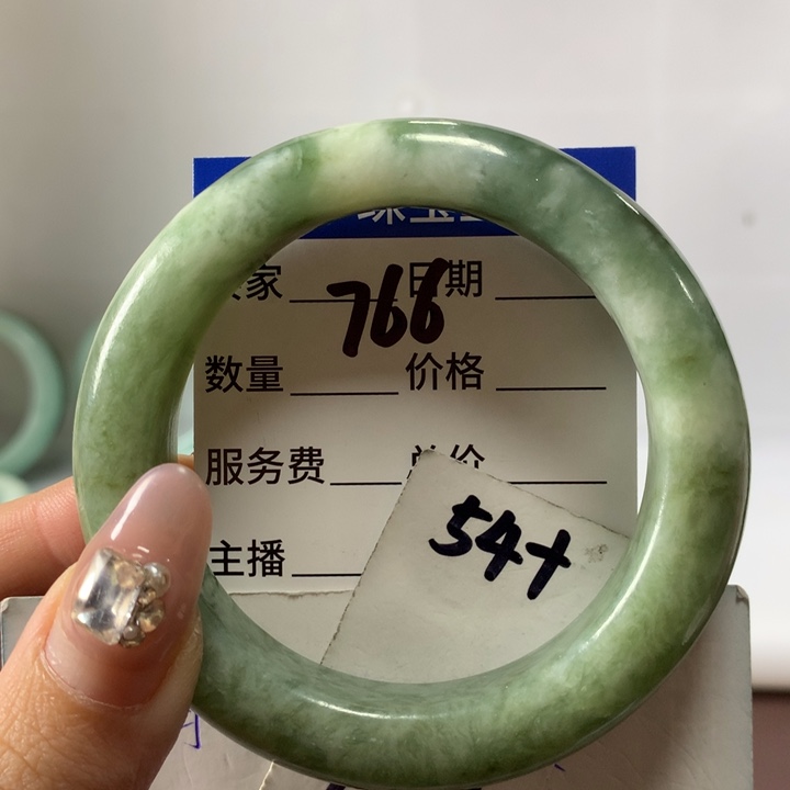 蛇纹石玉手镯未镶嵌766