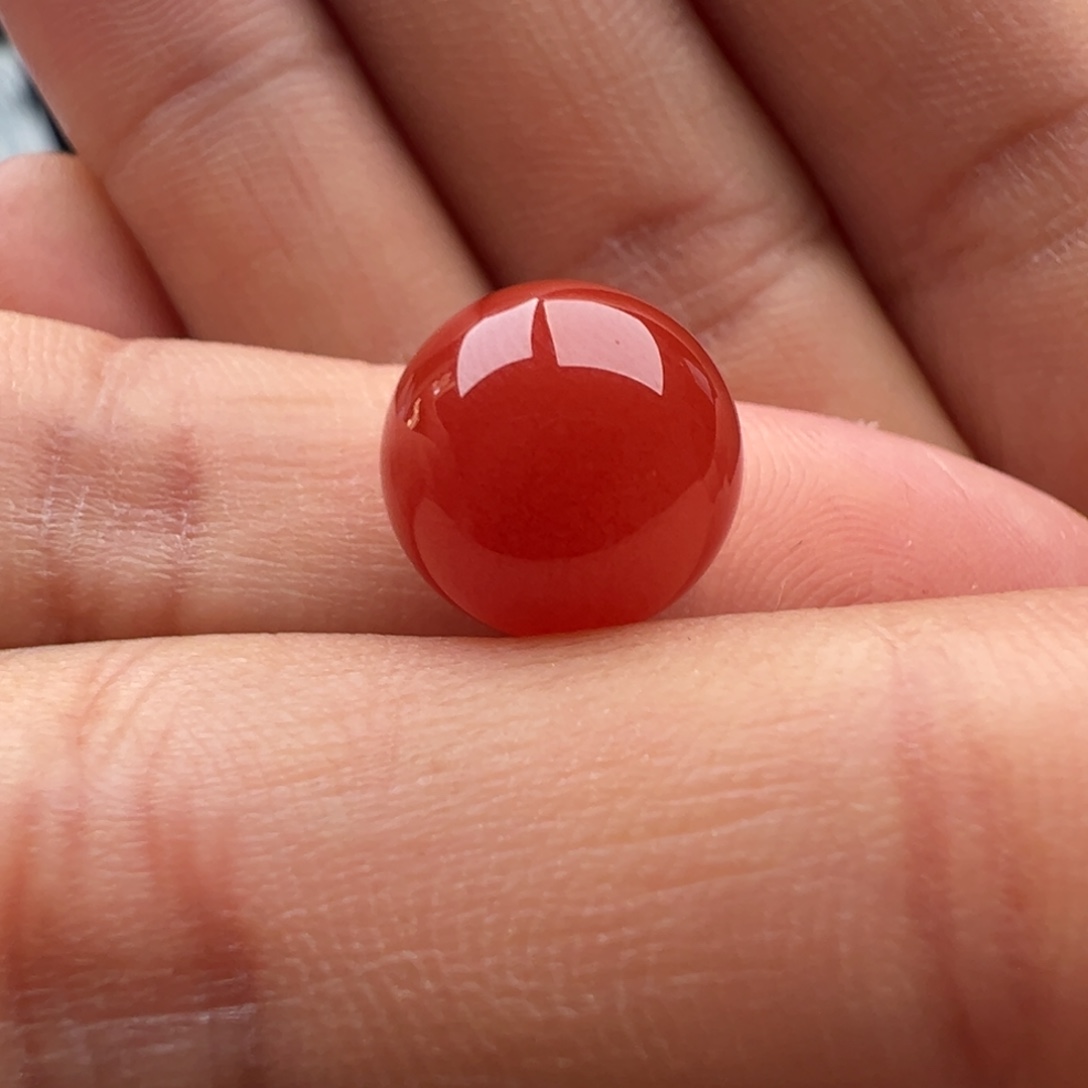 南红玛瑙未镶嵌圆珠11.5