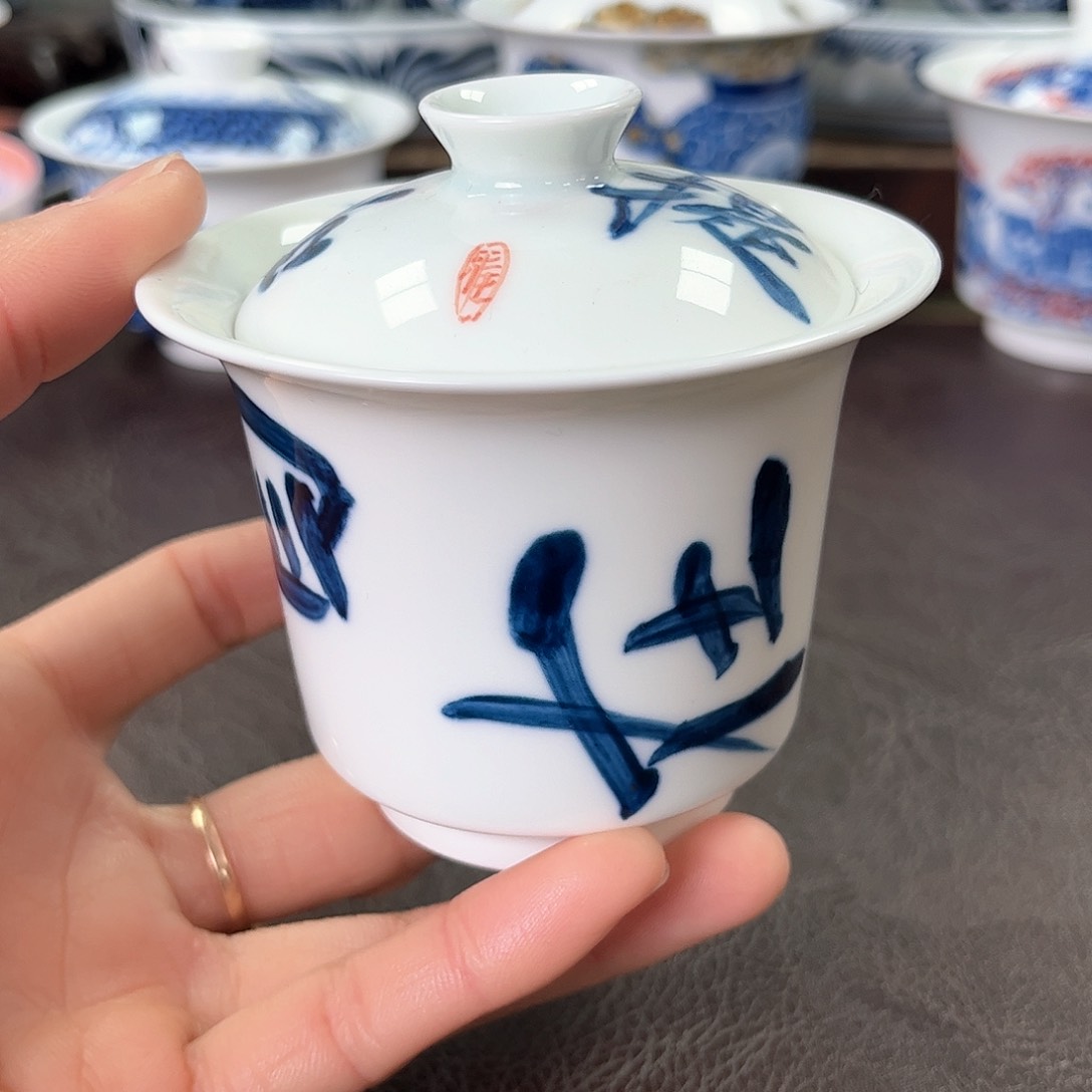 杯手绘高温瓷器瓷器