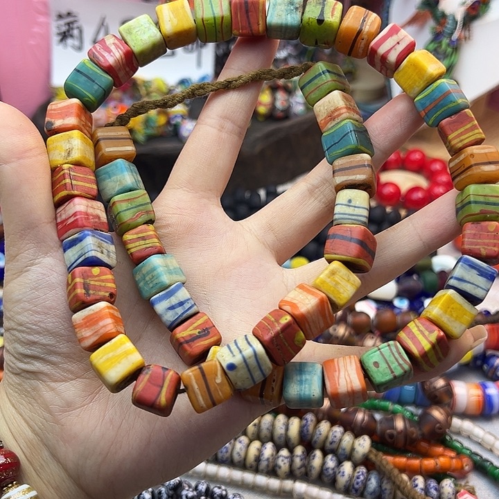 琉璃毛衣链尼泊尔琉璃