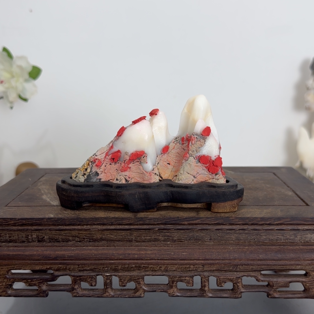 灵璧奇石白灵玉石