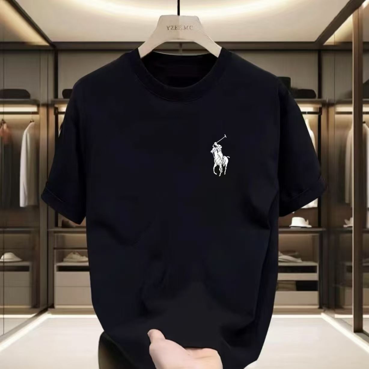 夏季圆领半袖上衣印花T恤时尚夏季休闲韩版潮流ins情侣春夏款