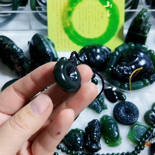 蛇纹石玉手链合金