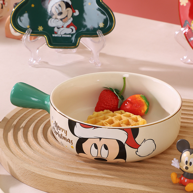 Disney迪士尼圣诞米奇-手柄碗（无礼盒）