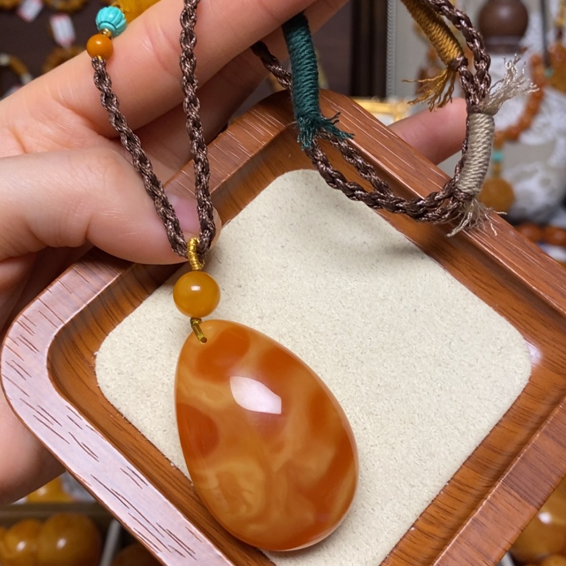 【闪购商品】蜜蜡颈饰未镶嵌项链