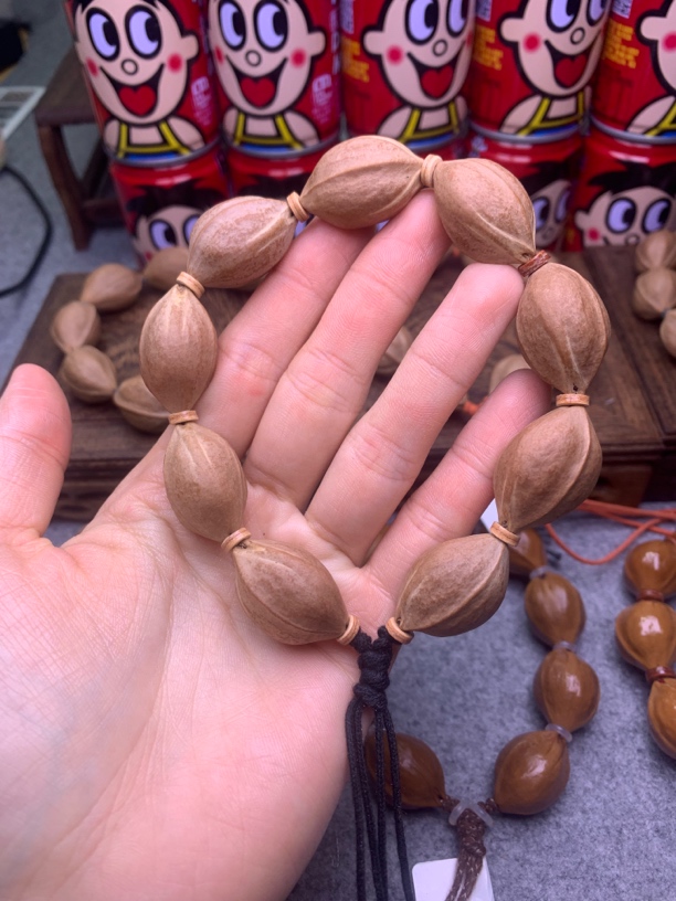 梅林铁核原生态18/29三花鲨鱼背梅林铁核素串橄榄核素串