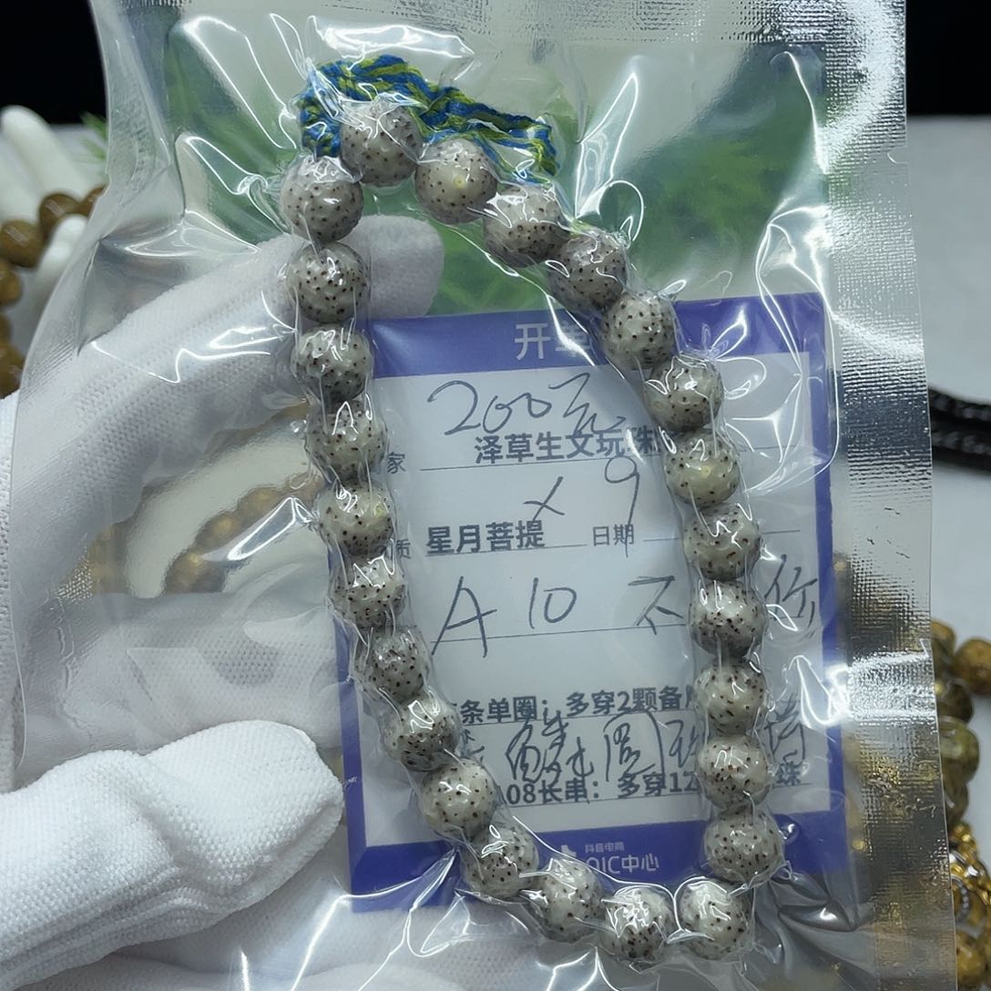 星月菩提手串圆珠改龙鳞9