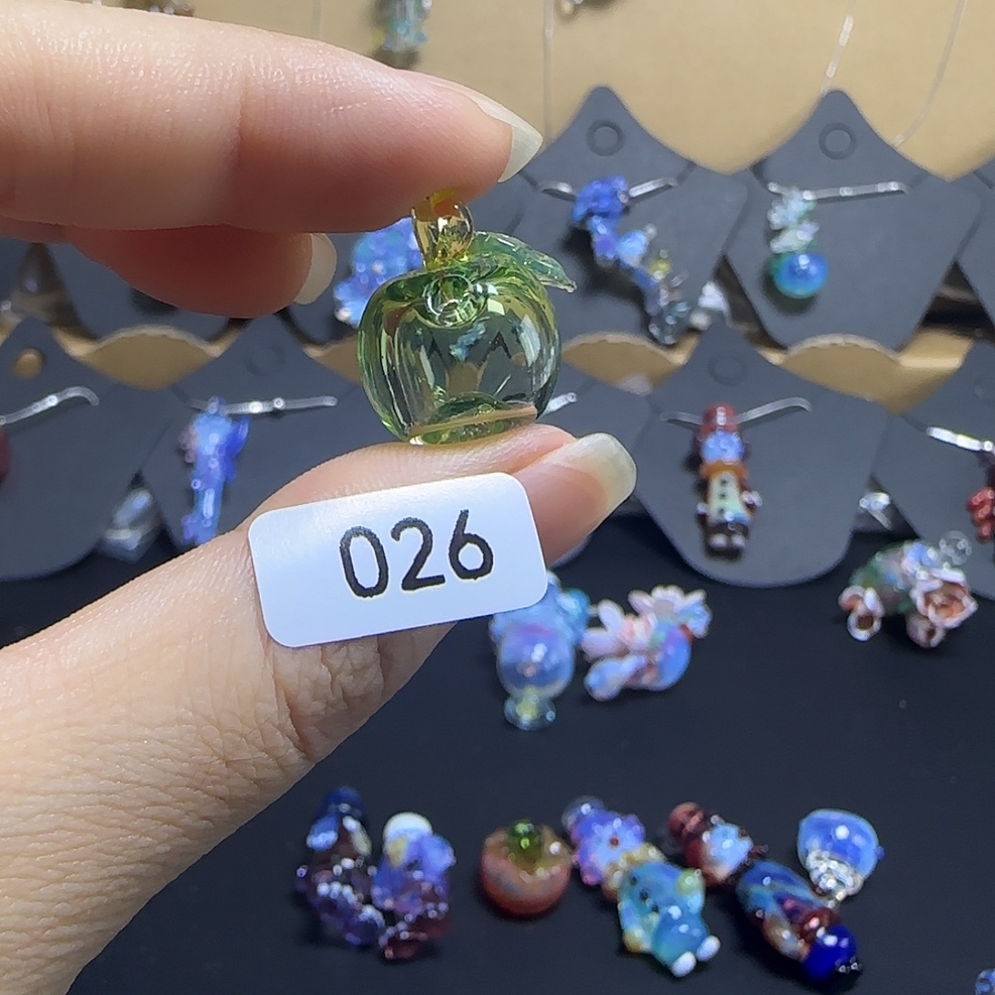 玻璃颈饰空心吊坠非遗灯工