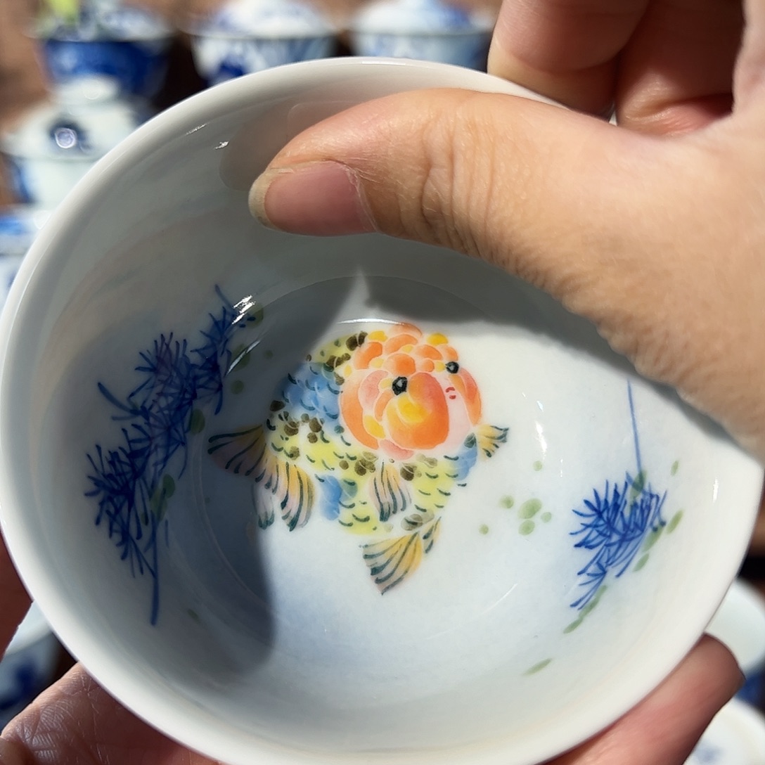 拾藝致物金鱼鸡缸杯