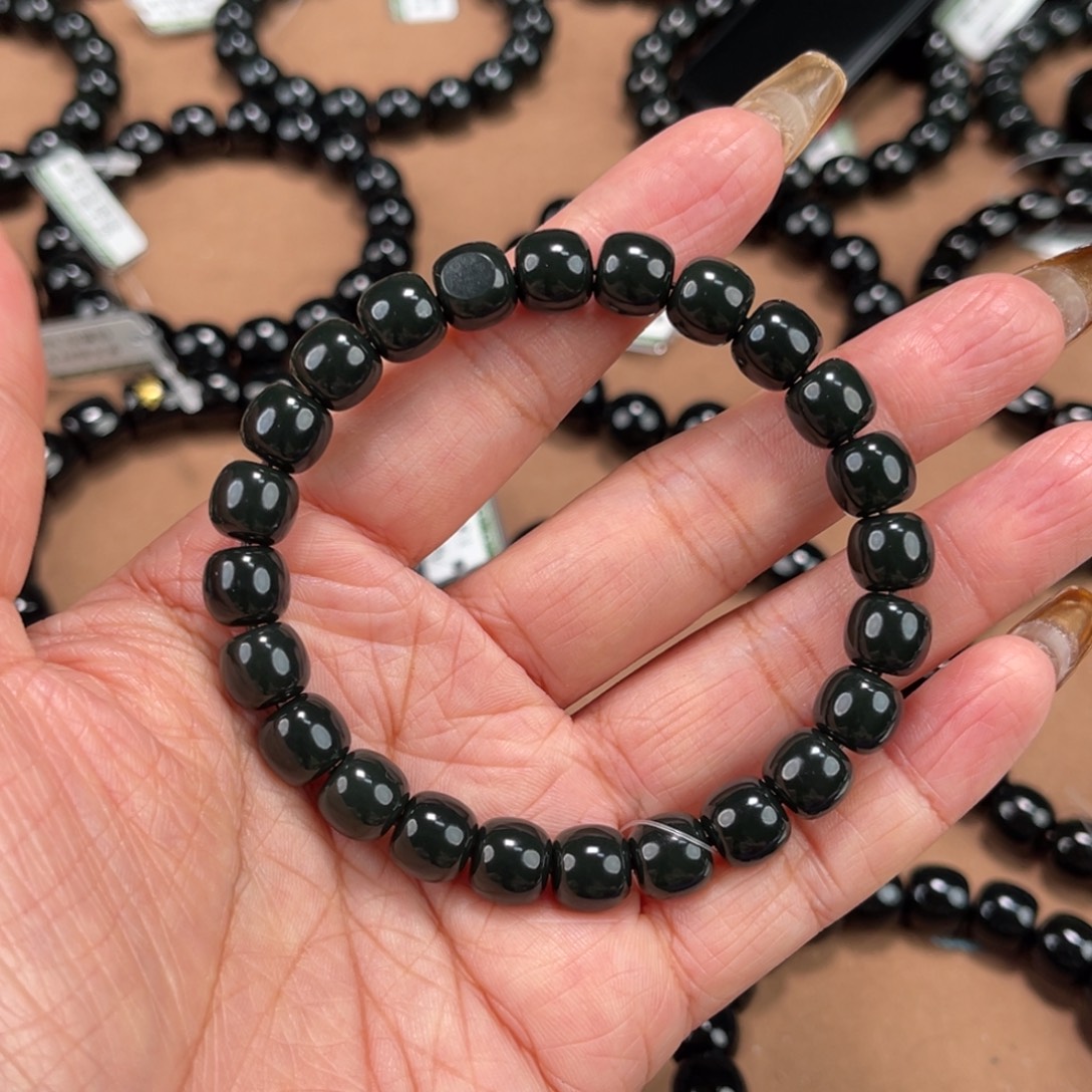 诚***韩和田玉未镶嵌手串9特细