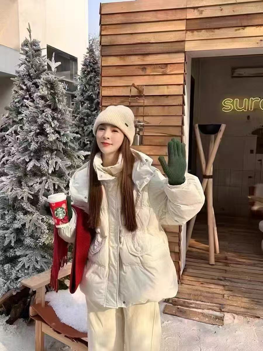 加厚羽绒服现货精选鸭绒外套小保姆方便面