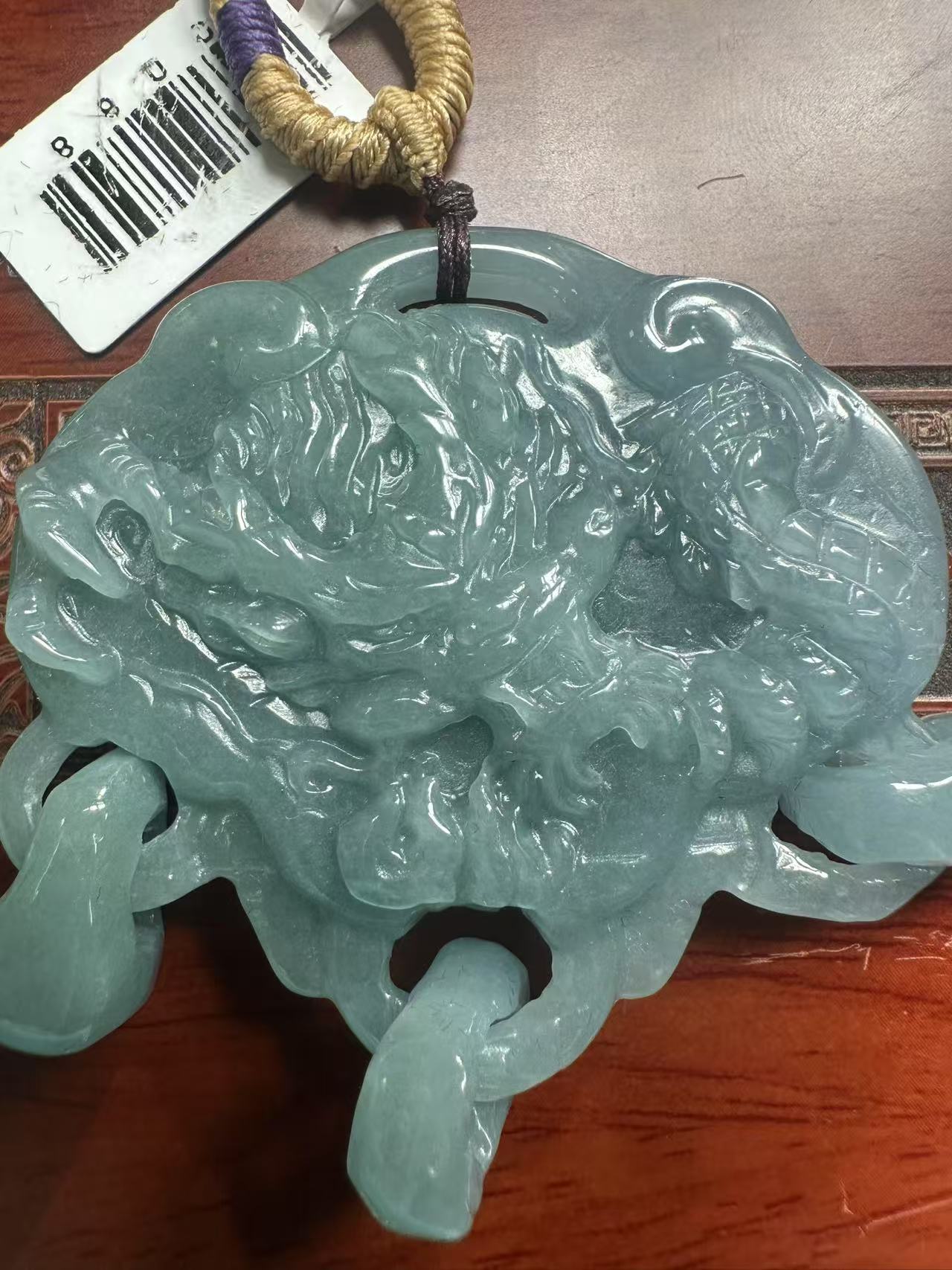 翡翠A货龙凤牌GS010（多样性发其一）