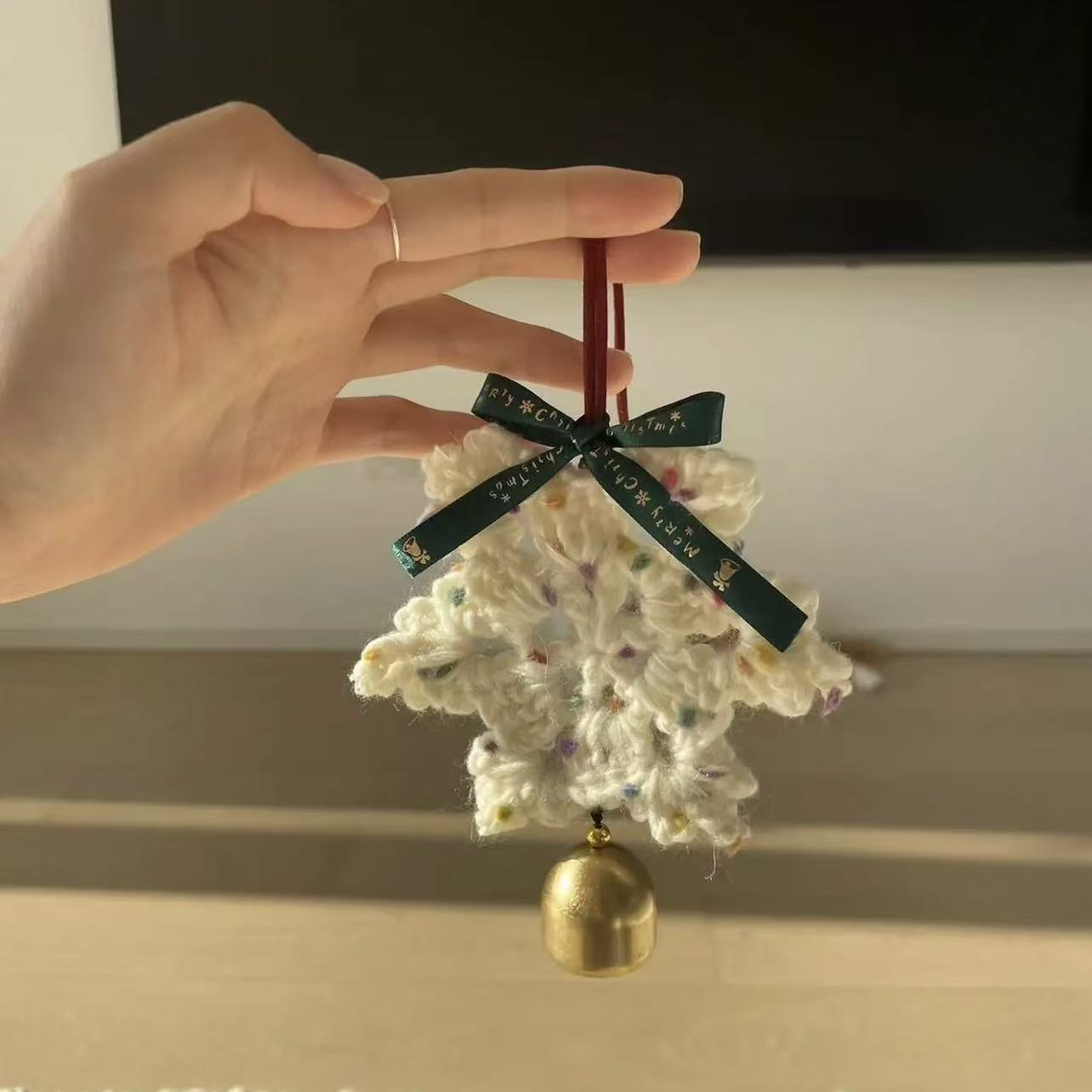 圣诞节毛线手工diy钩织挂件装饰品门挂壁挂汽车挂饰背包挂饰G845