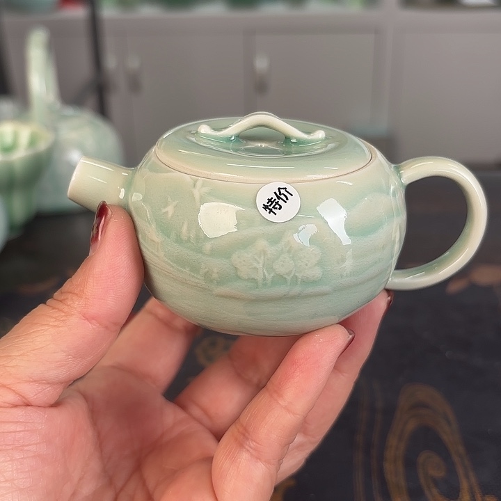 龙泉云间青瓷小米茶器