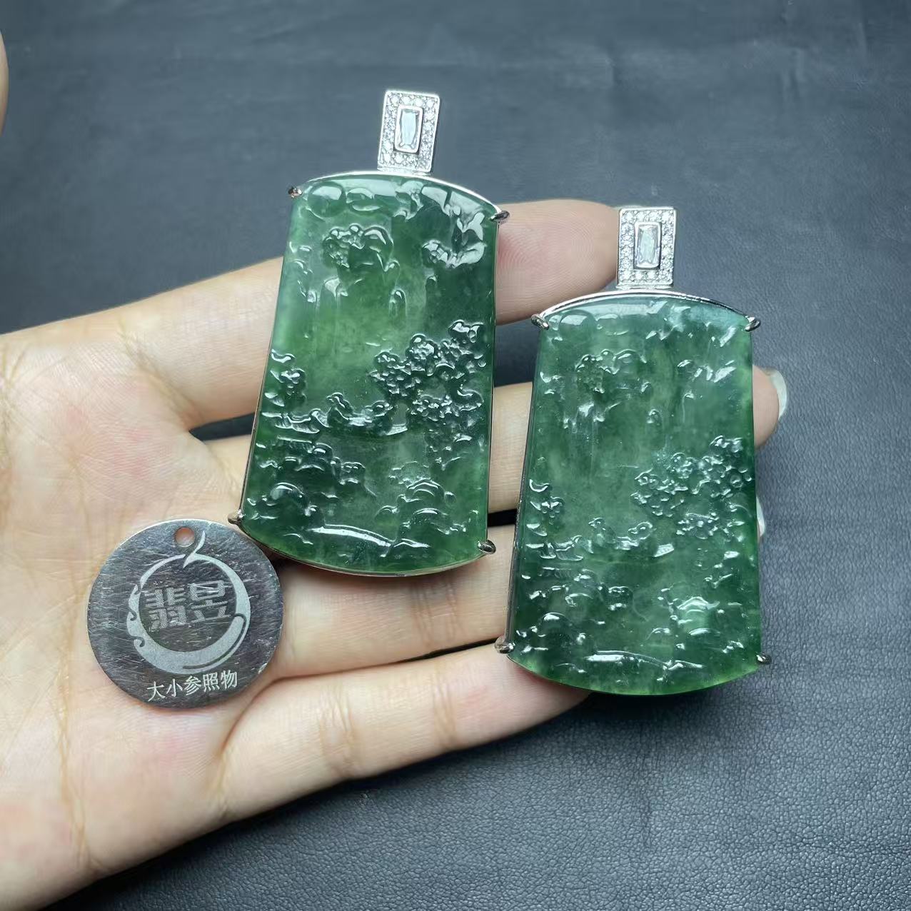 翡昱-N82-66890-天然A货翡翠吊坠-多样性发其一-D