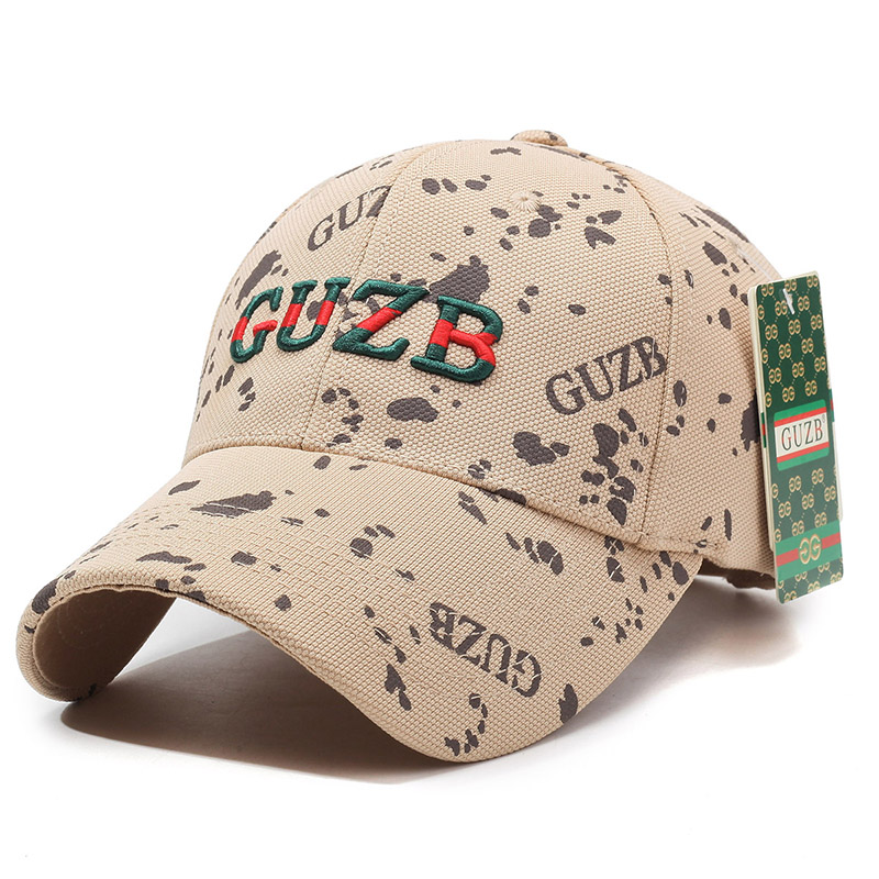 新款印花刺绣硬顶鸭舌帽男女同款时尚百搭防晒休闲帽